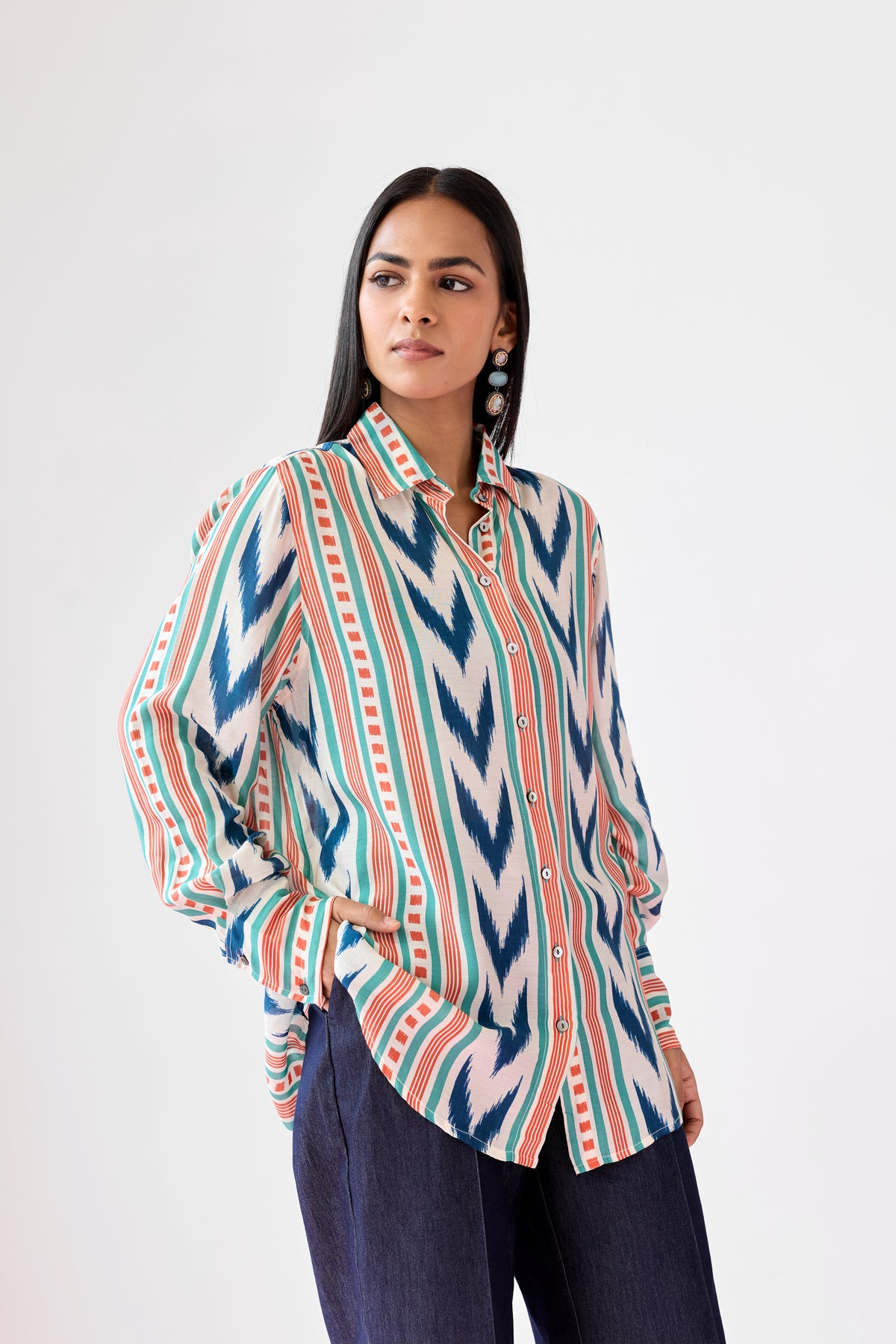 Oxford Viscose Shirt - Angora