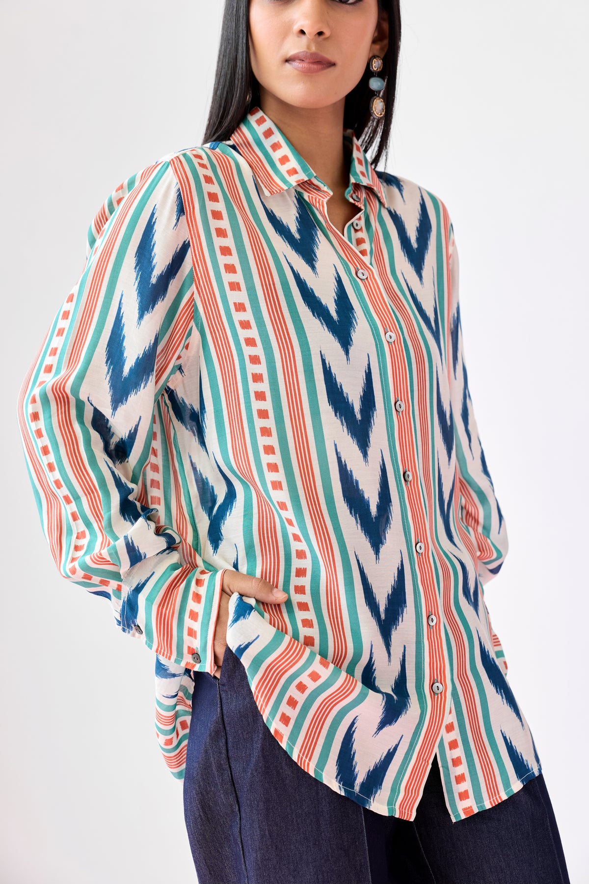 Oxford Viscose Shirt - Angora