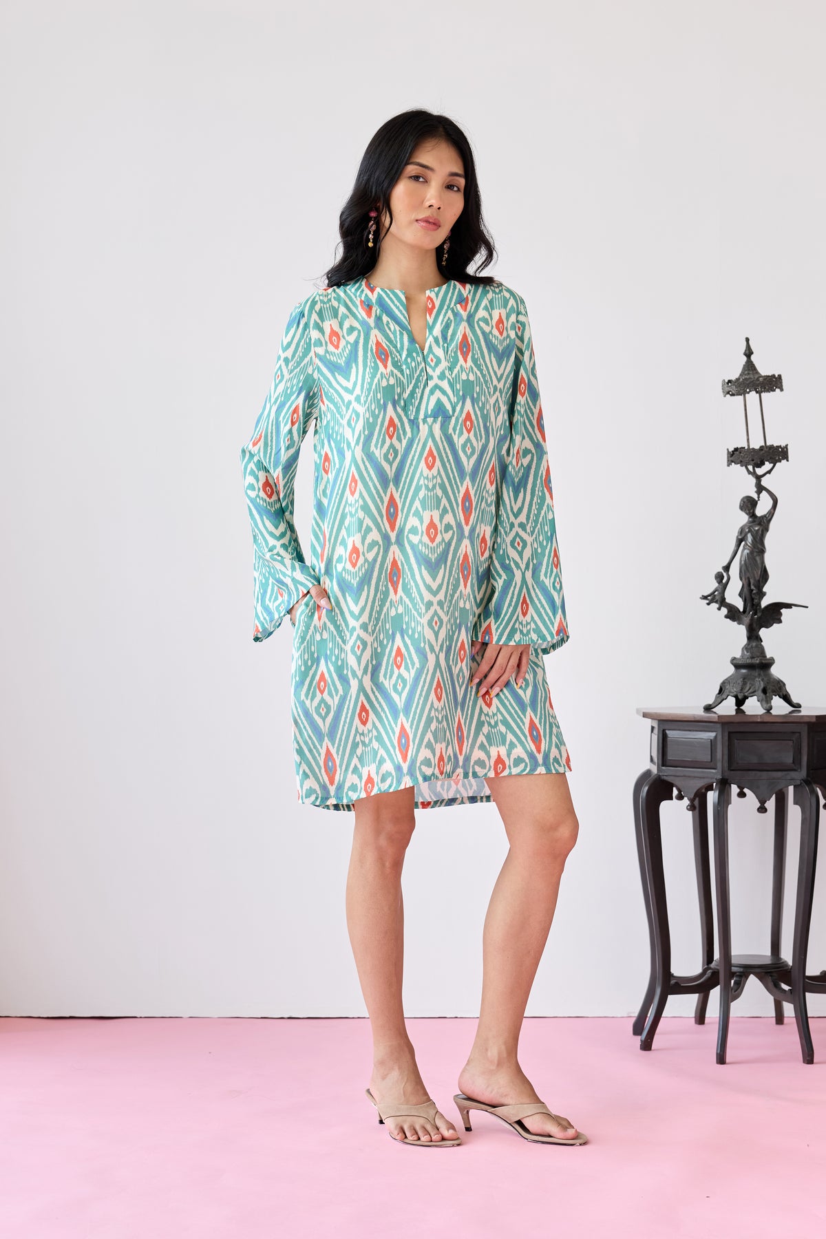 Classic Midi Dress - Sea Green