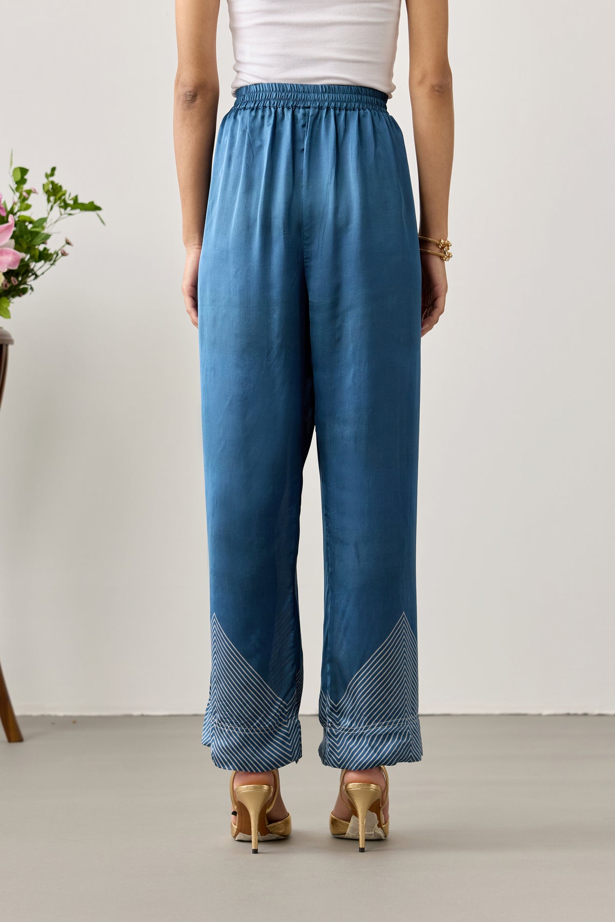 Nova Viscose Pant – Blue