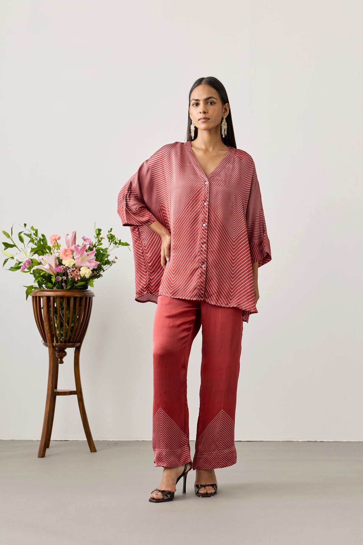 Swing Viscose Top – Red