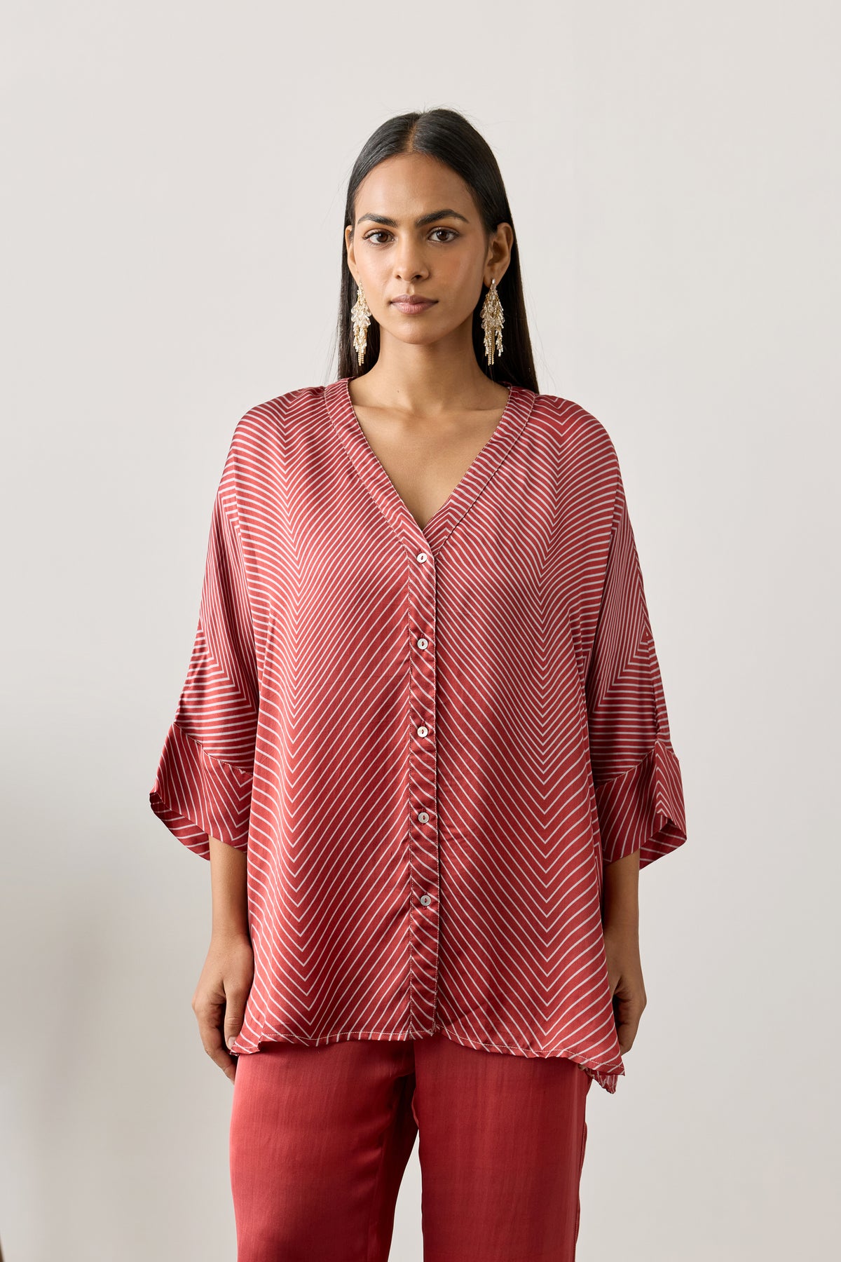 Swing Viscose Top – Red