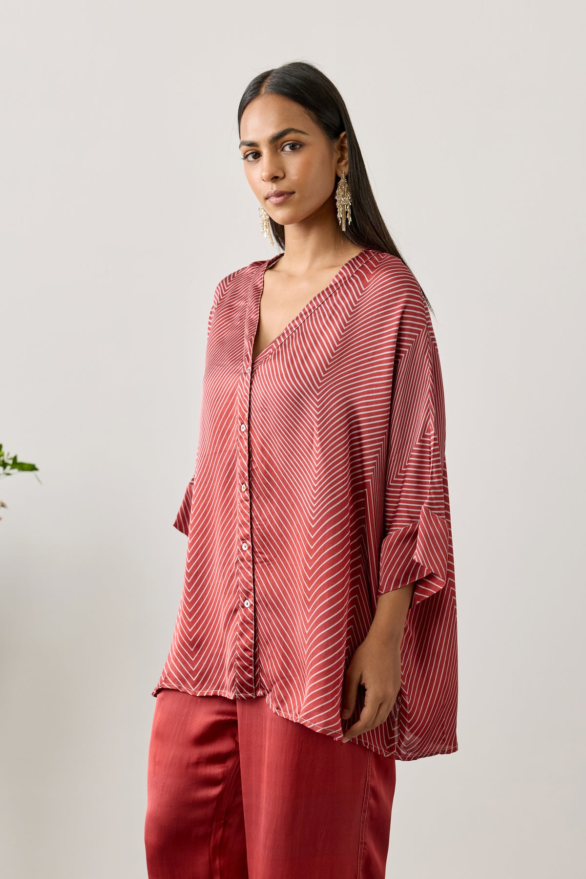 Swing Viscose Top – Red