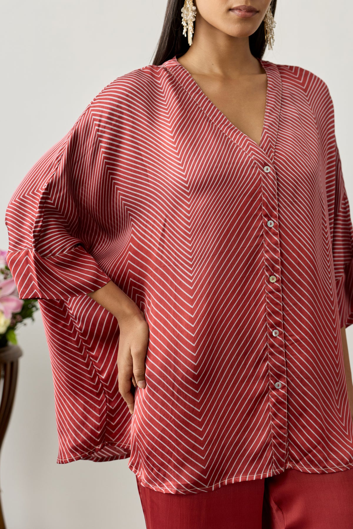 Swing Viscose Top – Red