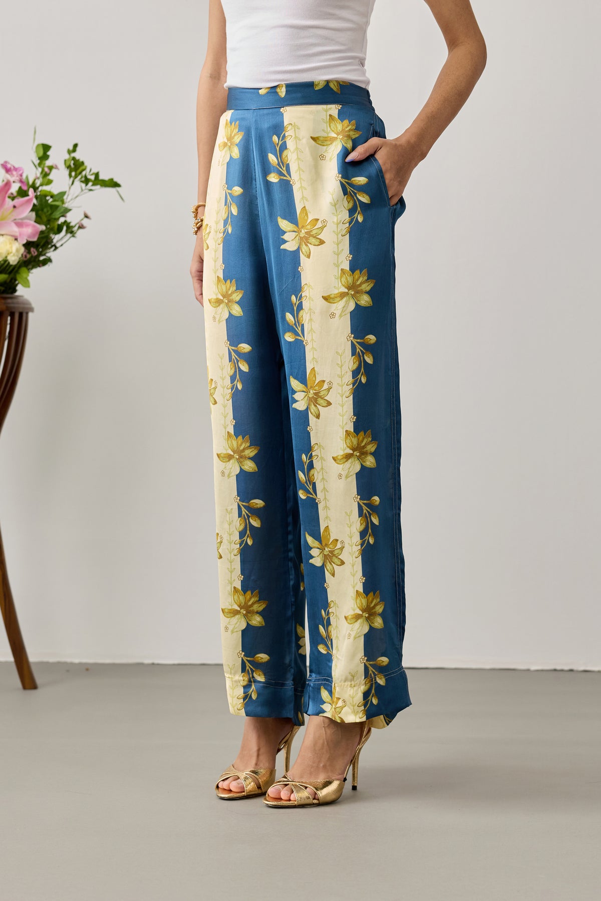 Nova Viscose Pant – Midnight Blue