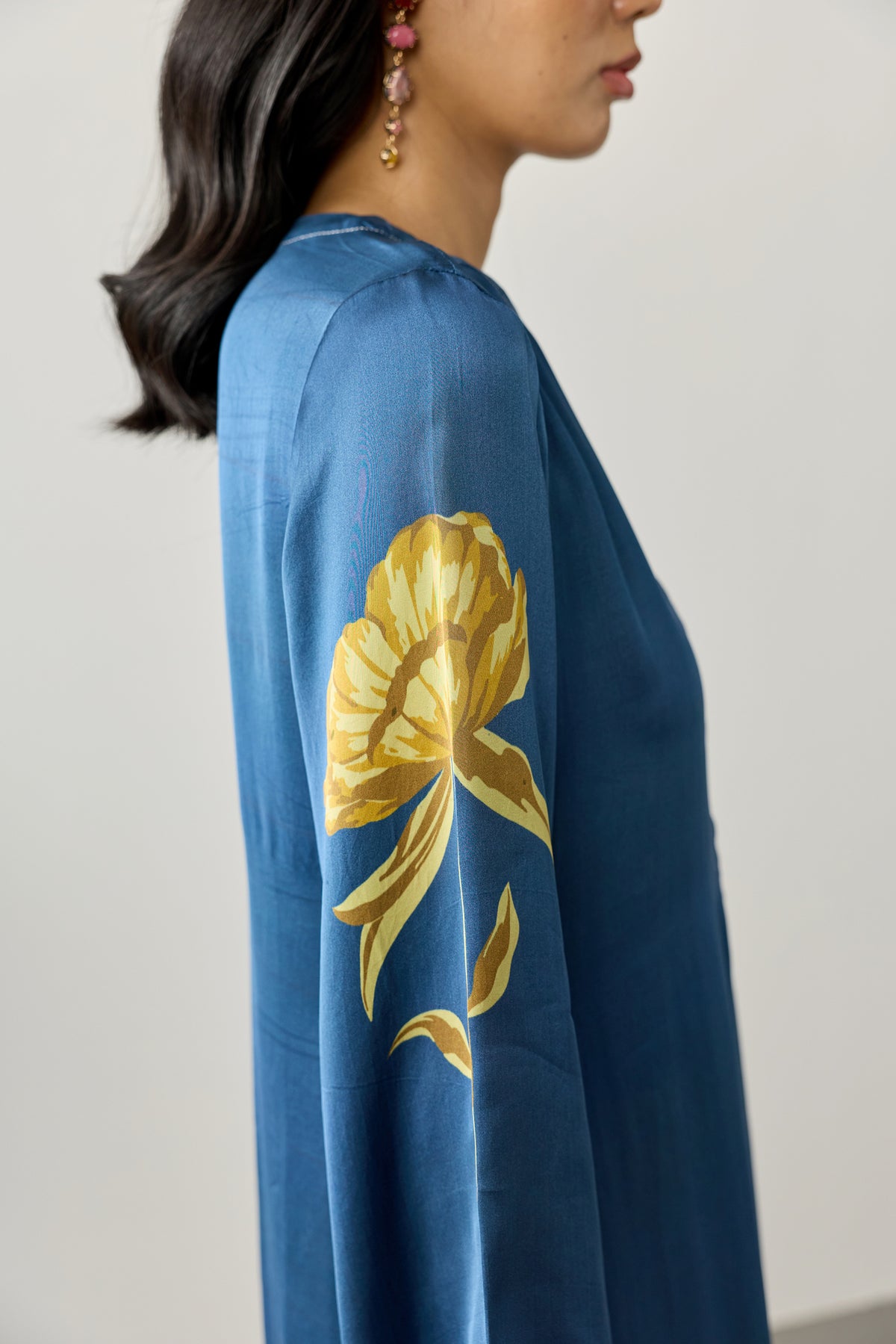 Classic Viscose Kurta – Midnight Blue