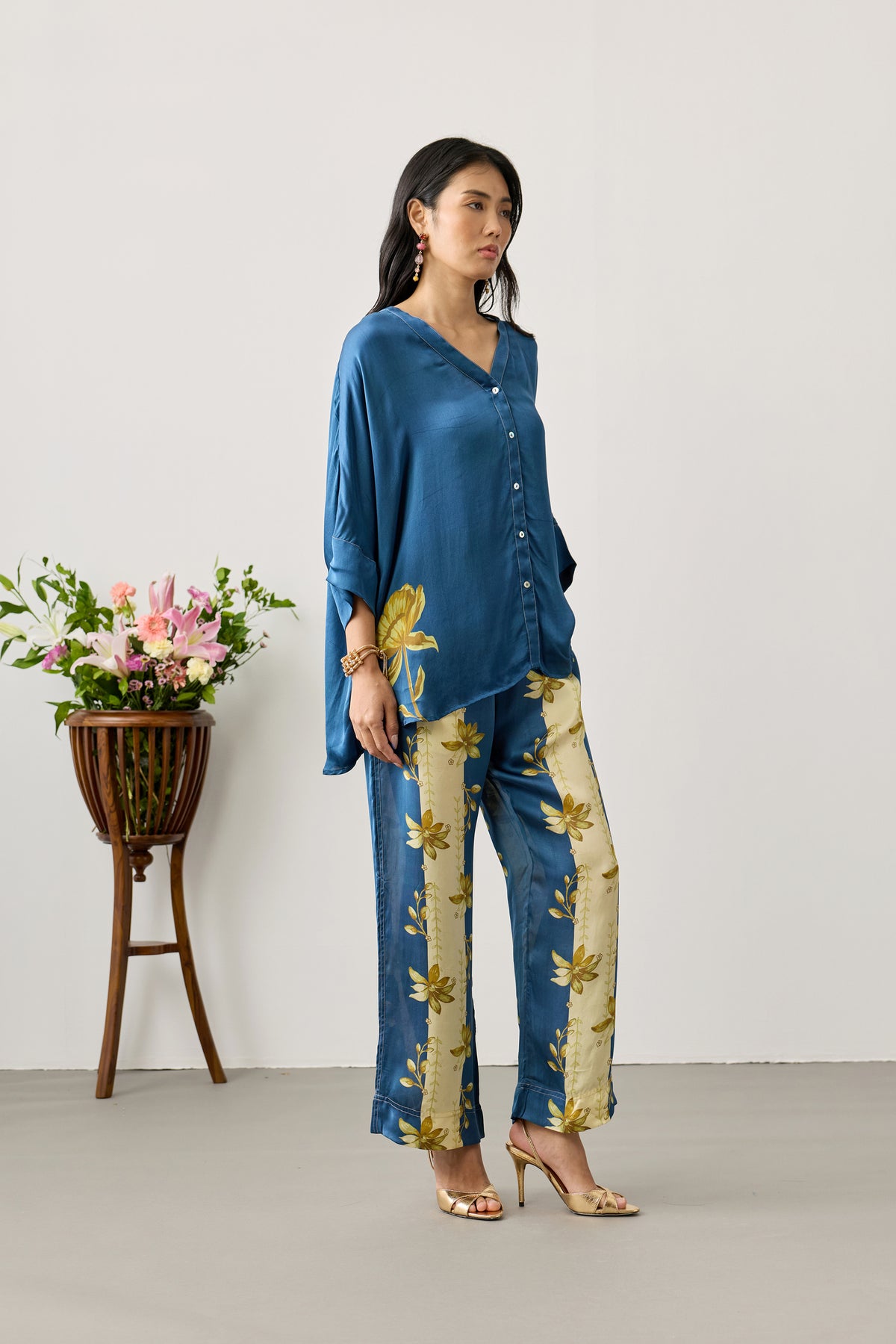 Swing Viscose Top – Midnight Blue