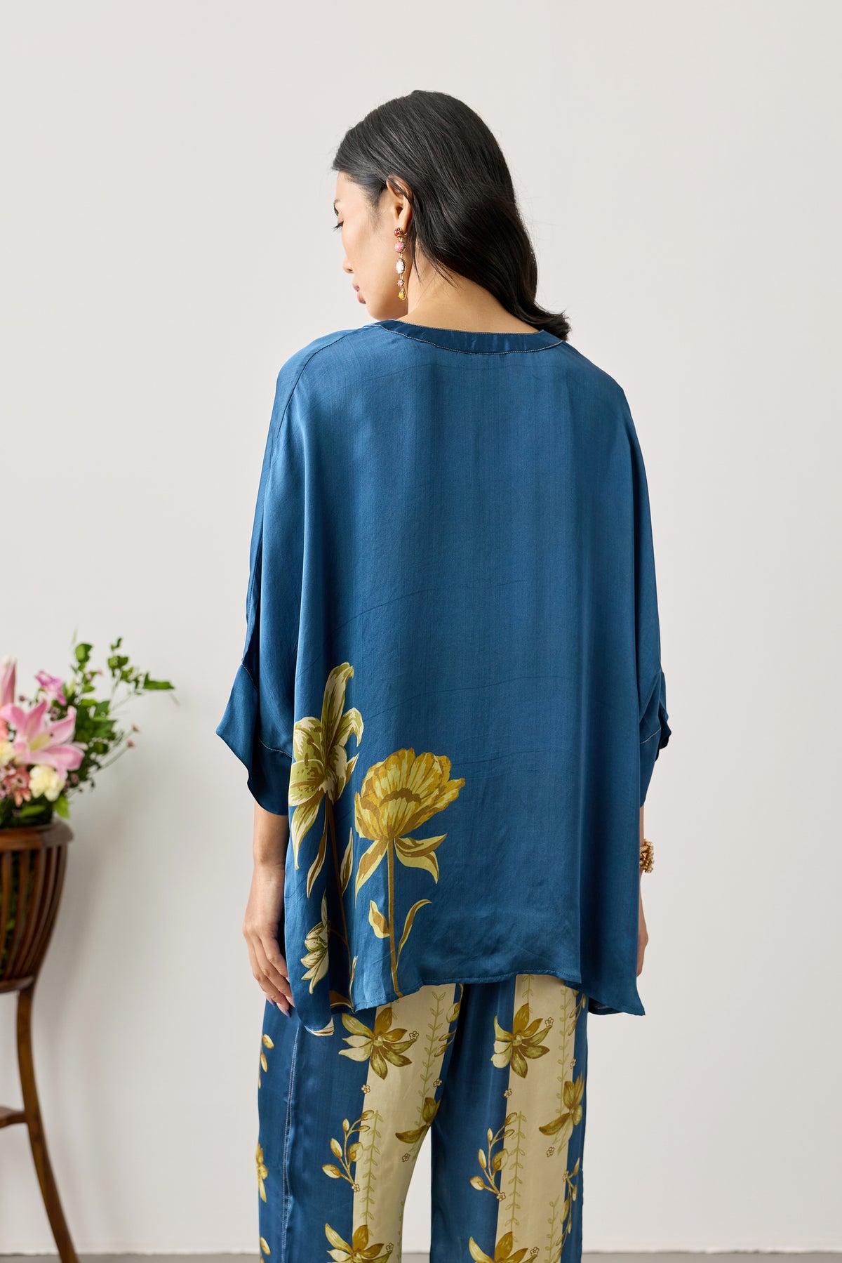 Swing Viscose Top – Midnight Blue