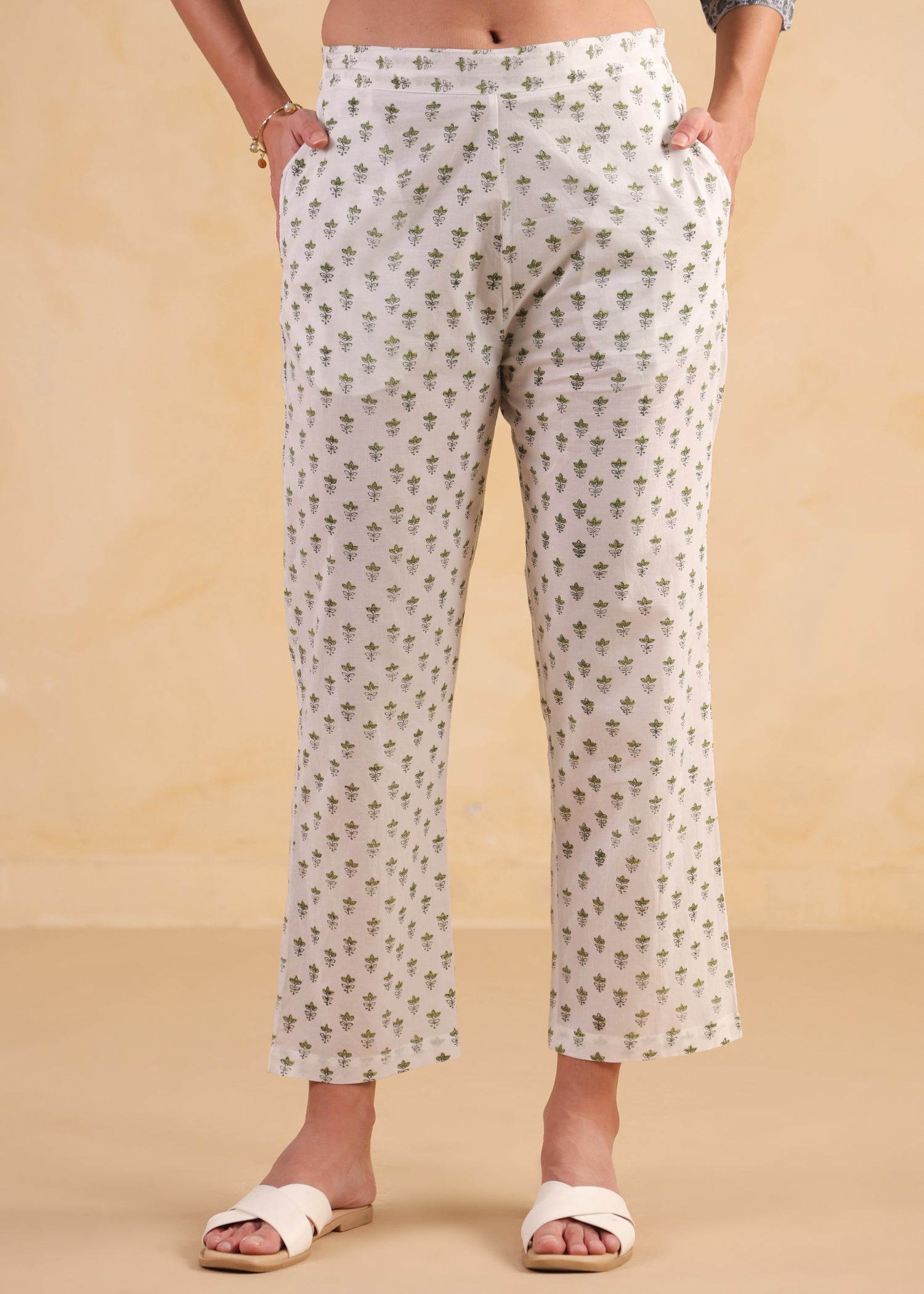 Kota Doria Suit Set-Blue/White