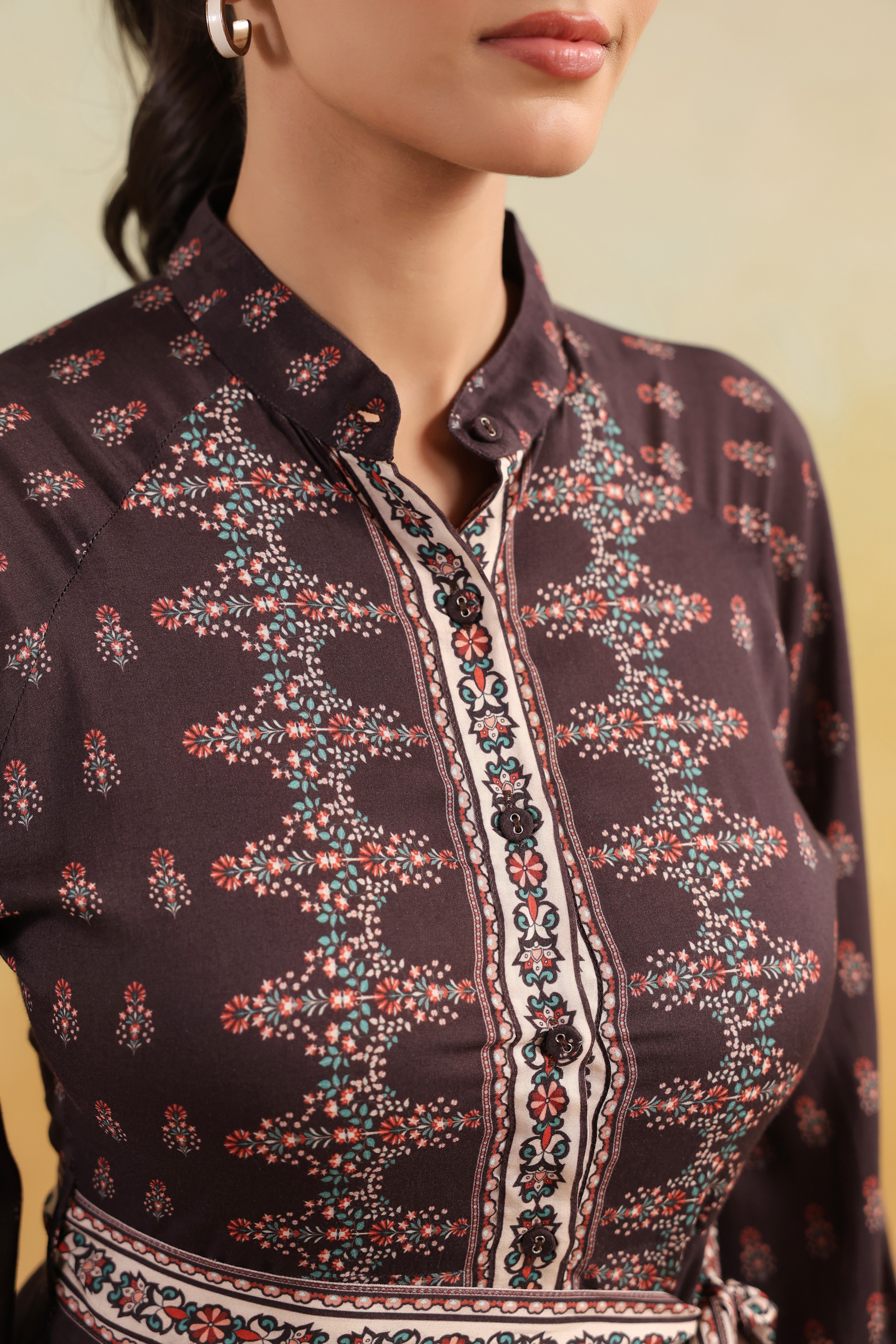 Raglan Sleeve Mini Dress – Coffee