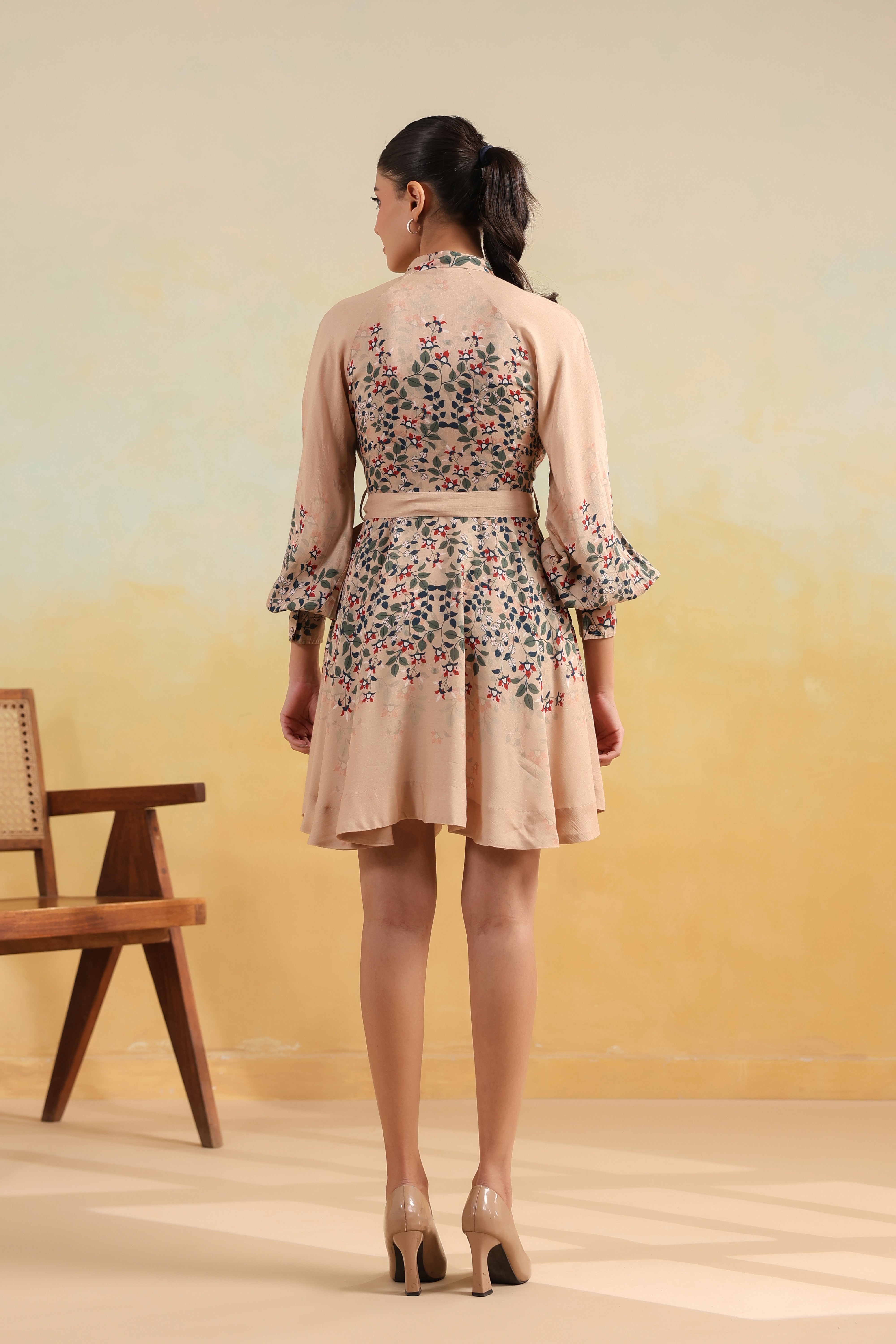 Raglan Sleeve Mini Dress – Summer Sand