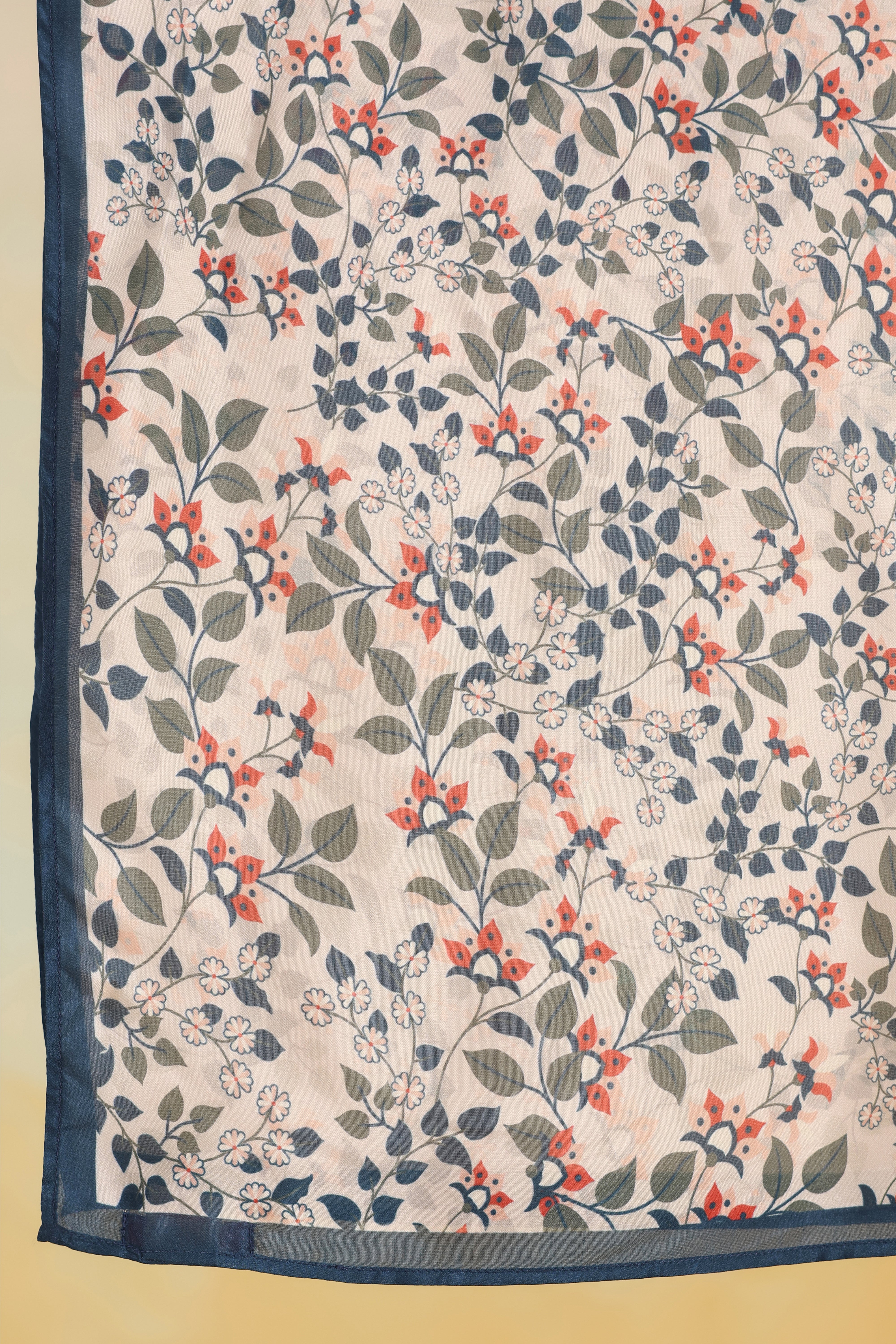 Floral Square Scarf – Summer Sand