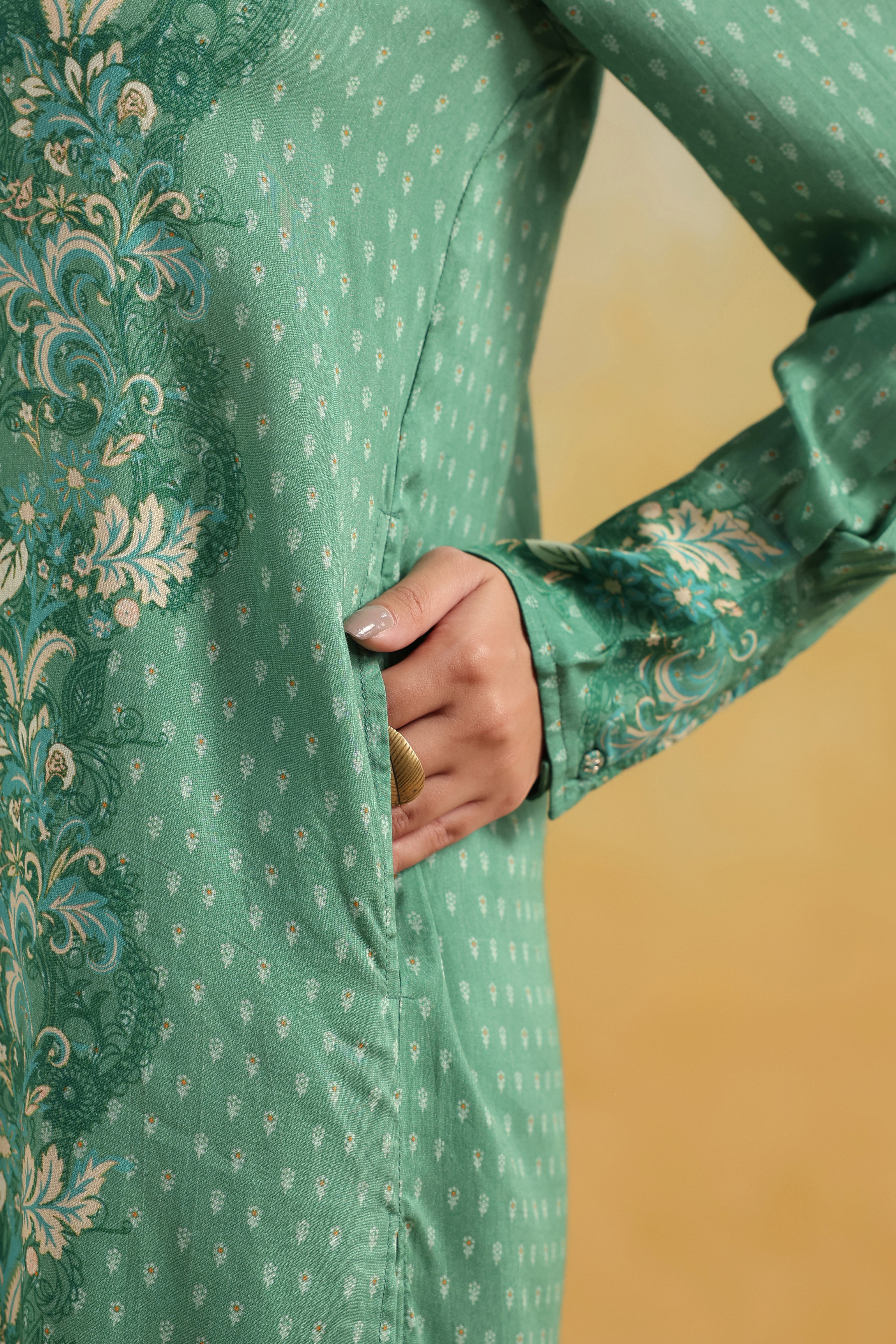 Honeycomb Tunic Set – Amazon Green