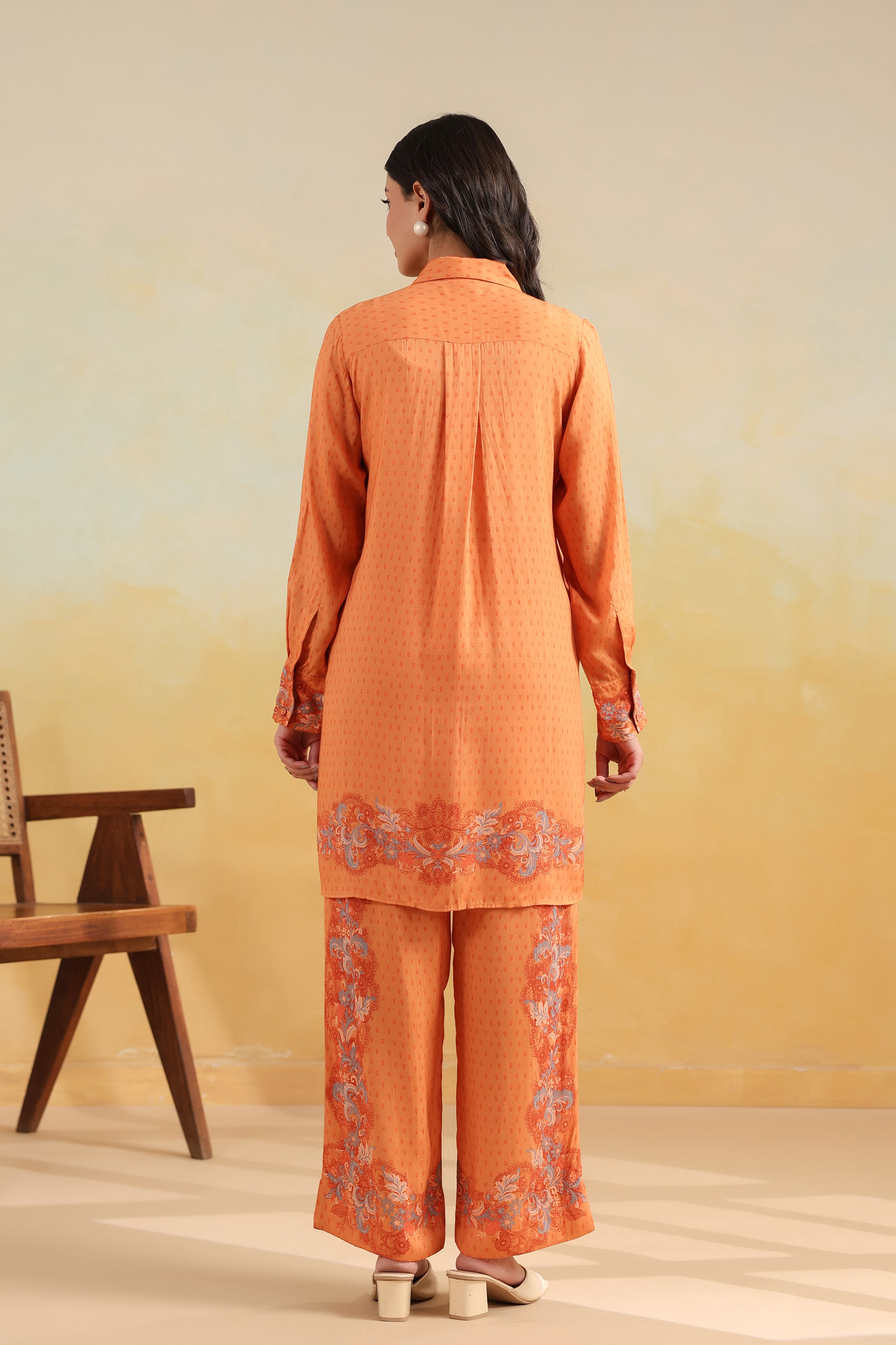 Honeycomb Tunic Set – Peach Caramel
