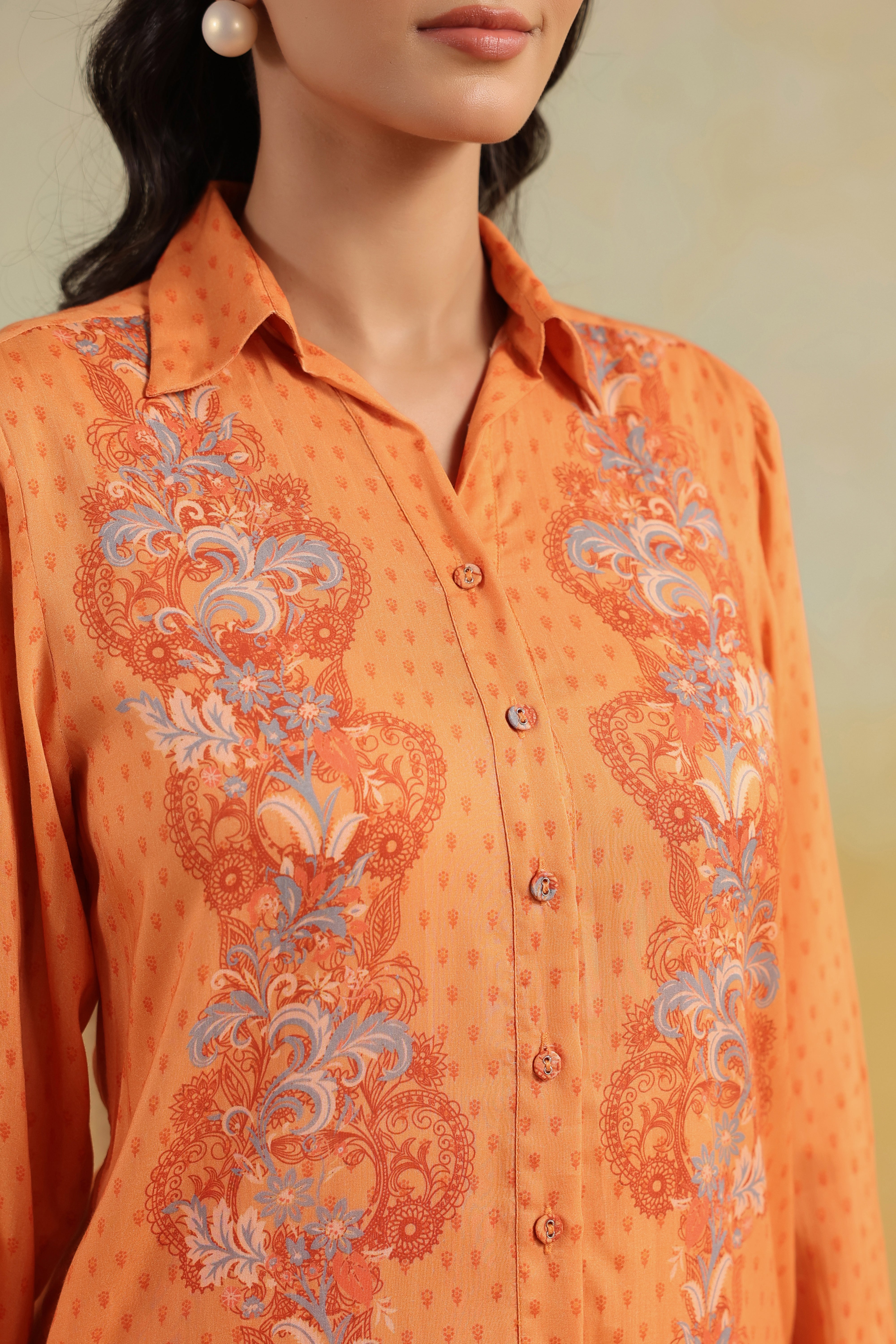 Honeycomb Tunic Set – Peach Caramel