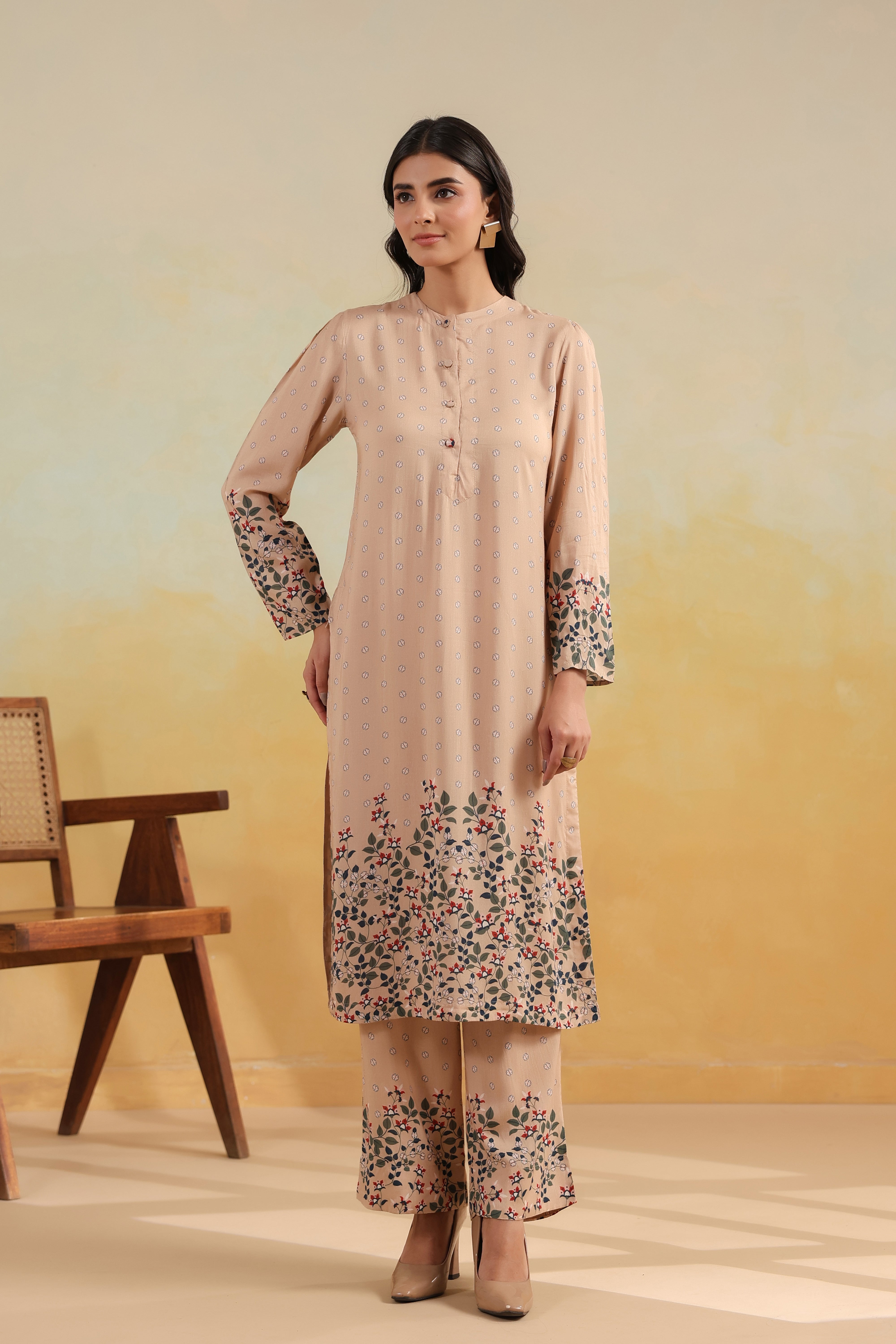 Noor Kurta Set – Summer Sand