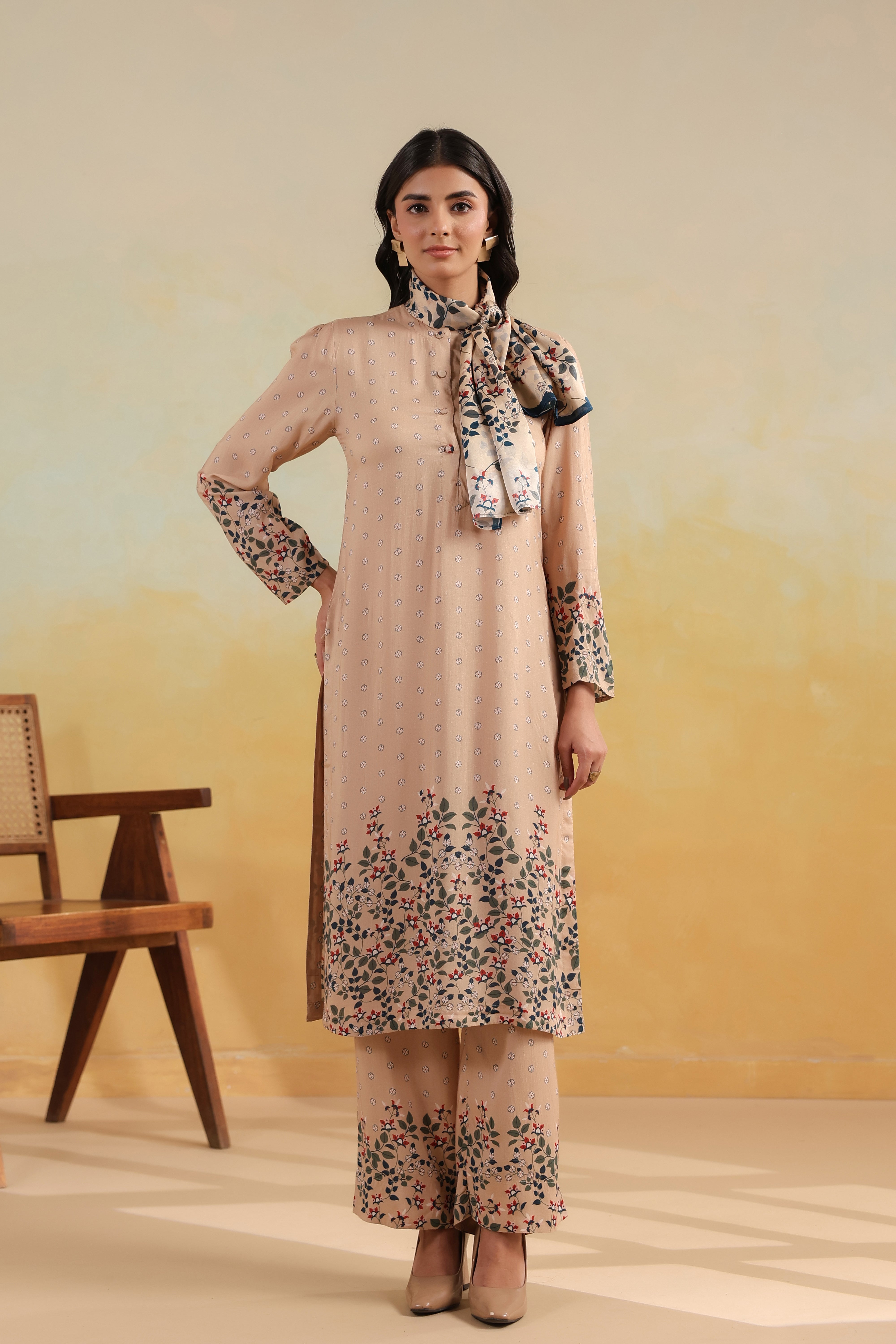 Noor Kurta Set – Summer Sand