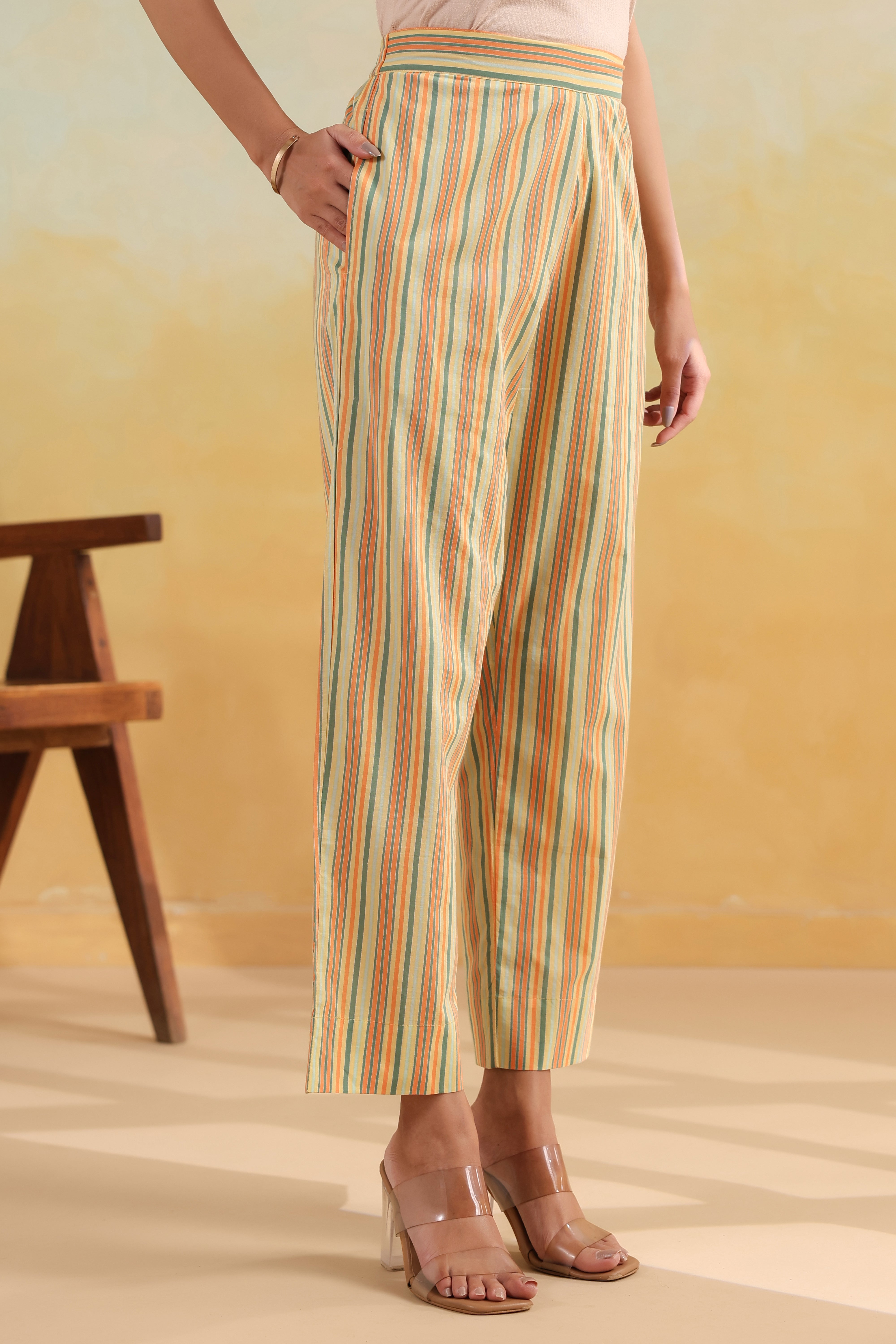 Tapered Prithvi Pant- Yellow