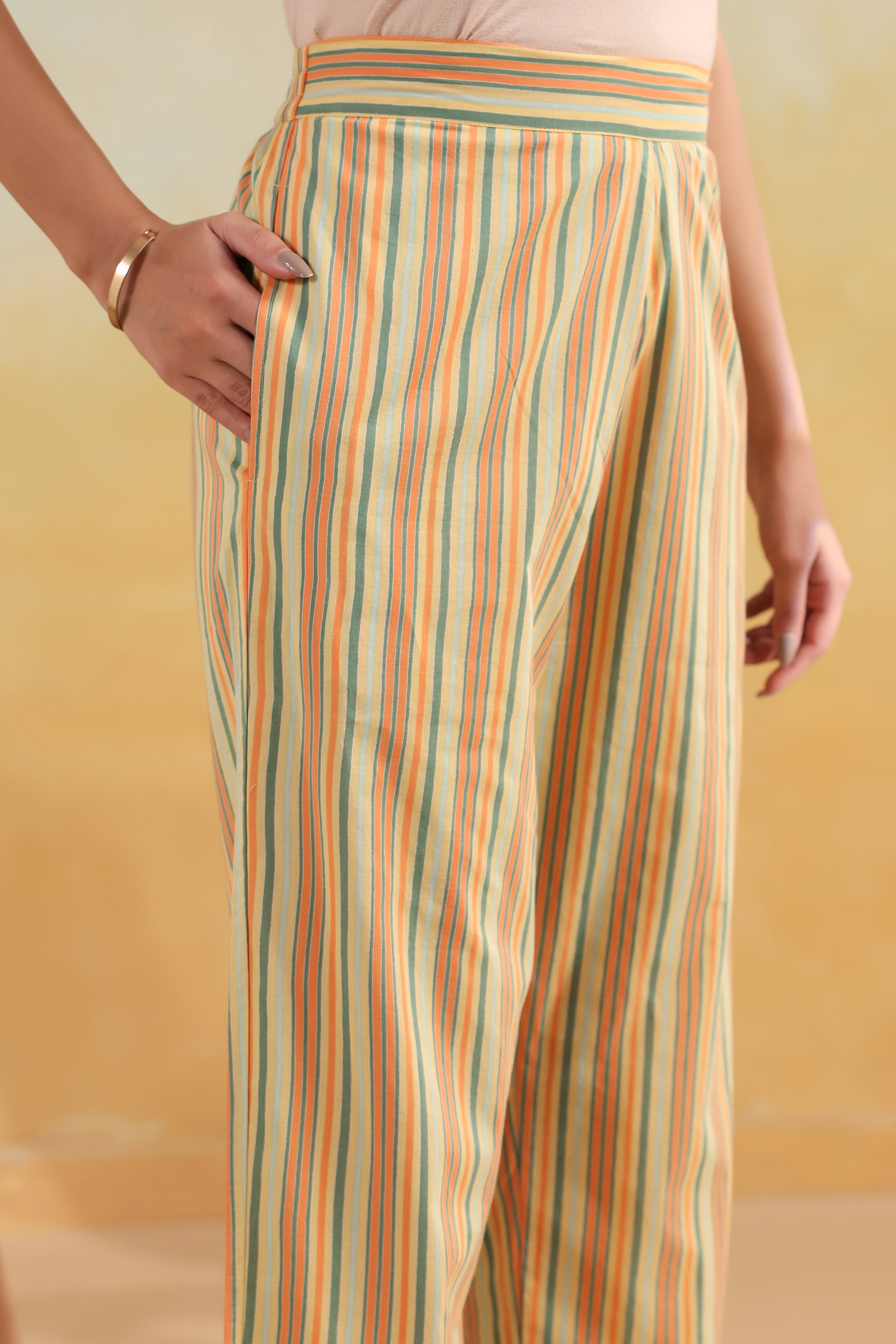 Tapered Prithvi Pant- Yellow