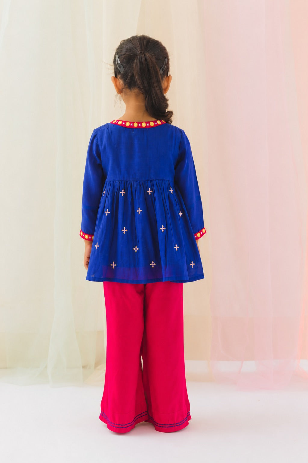 Nishi Top Pant Set – Blue/Pink (2 Years to 12 Years)
