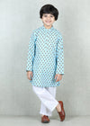 Sky Blue Cotton Kurta Boys (6 months - 12 Years)