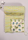 Bholu Hathi Blue/Green Cotton Quilt Baby