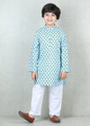 Sky Blue Cotton Kurta Boys (6 months - 12 Years)