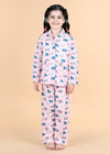 Hippo Pink Full Sleeves Cotton Nighsuit Girl (1-12 Years)