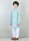 Sky Blue Cotton Kurta Boys (6 months - 12 Years)