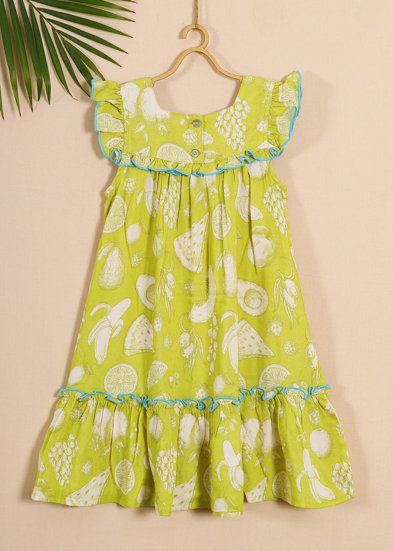 Mint Girls Cotton Pixie Dress  (2-9YRS)