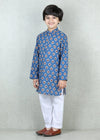 Navy Blue Cotton Kurta Boys (6 months - 12 Years)