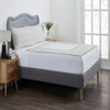 Chui Mui Grey Hand Block Print Cotton Bedsheet with 2 Pillow Covers