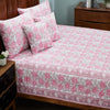 Provencal Lilac Hand Block Print Cotton Bedcover