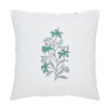 Umang Sea Green & Grey Hand Block Printed Cotton Cushion Cover