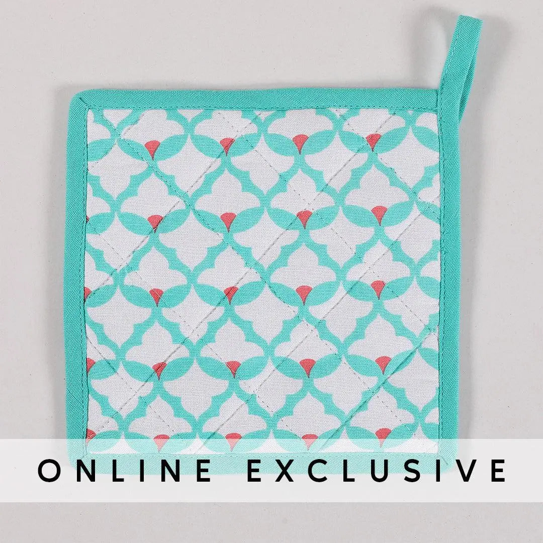 OZEE Turq Cotton Pot Holder