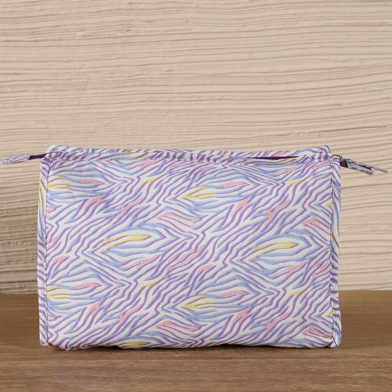 Multi Color Cotton Toilet Bag