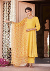 Yellow Color Viscose Chiffon Dupatta