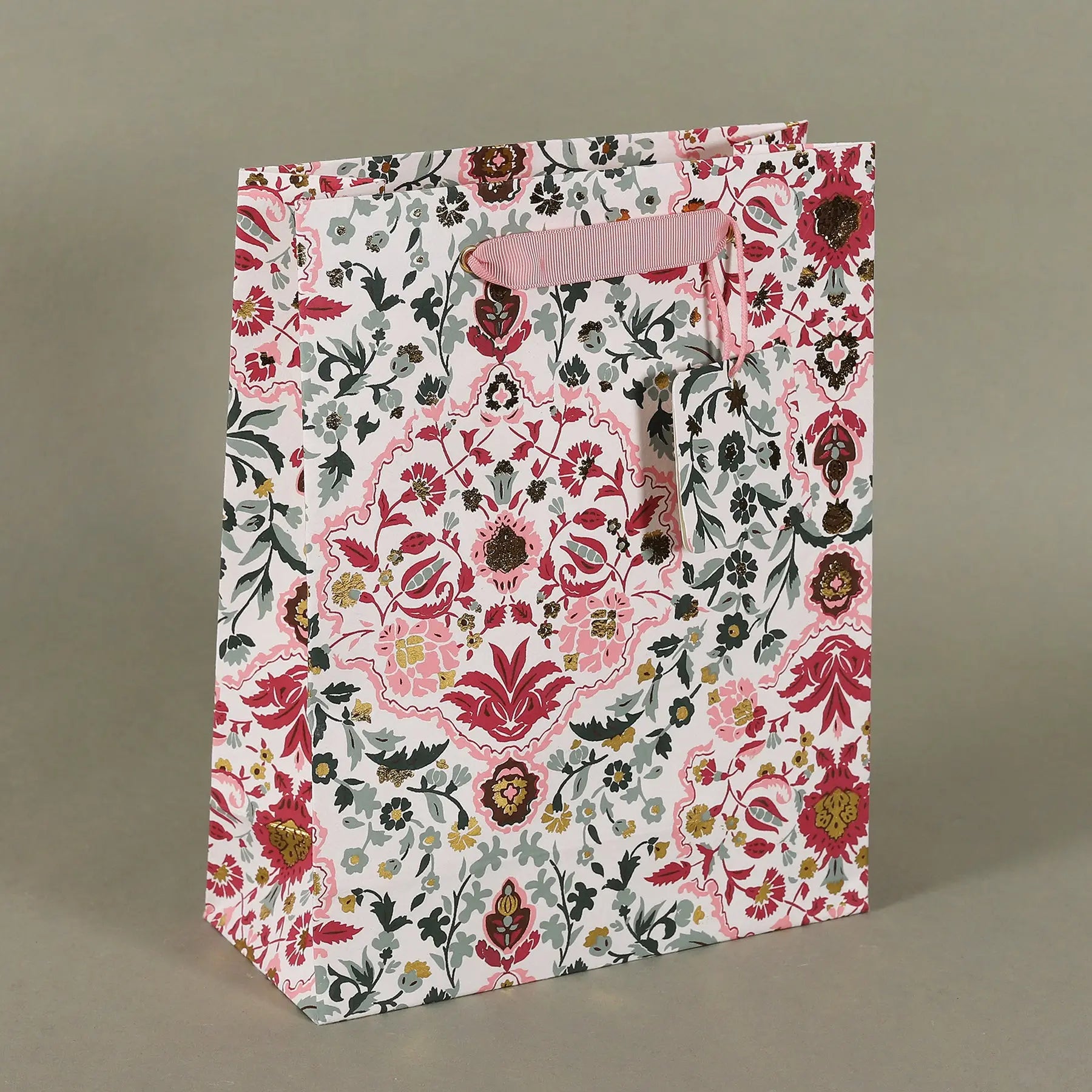 Tourmaline Multi Color Gift Bag with Tag & Kite Paper Set of 6