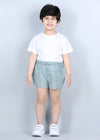 Stripes Green Cotton Snooze Shorts (1-14 Years)