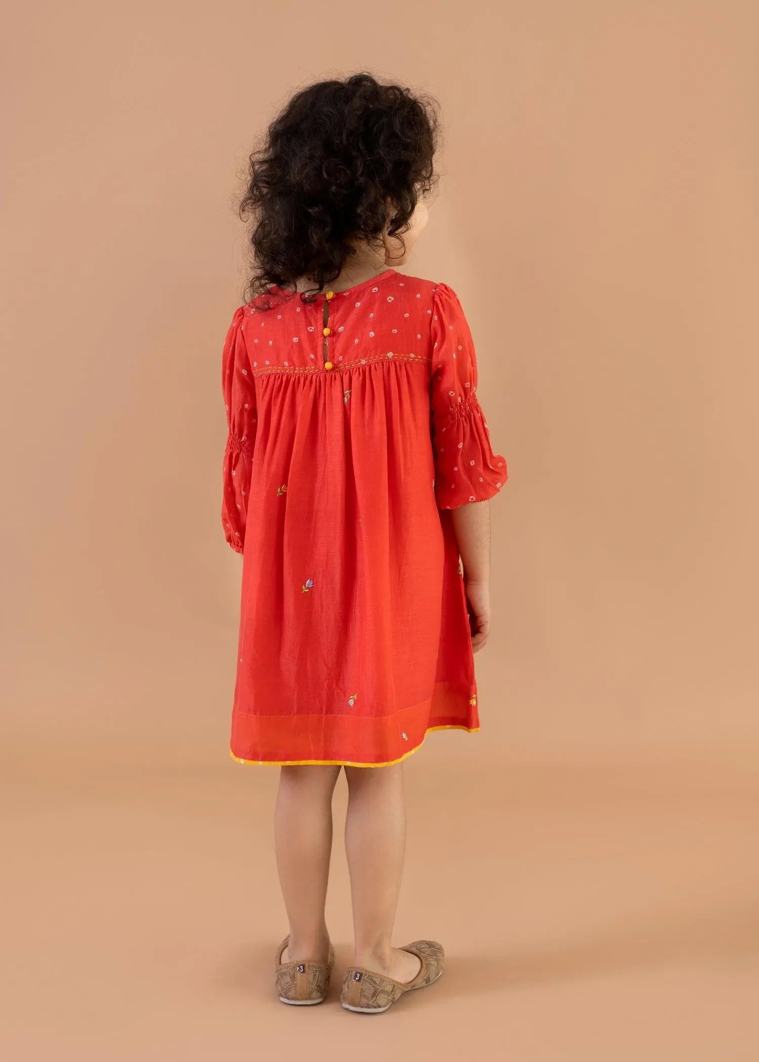 Rose Uri Embroidered Dress (2-12 Years)