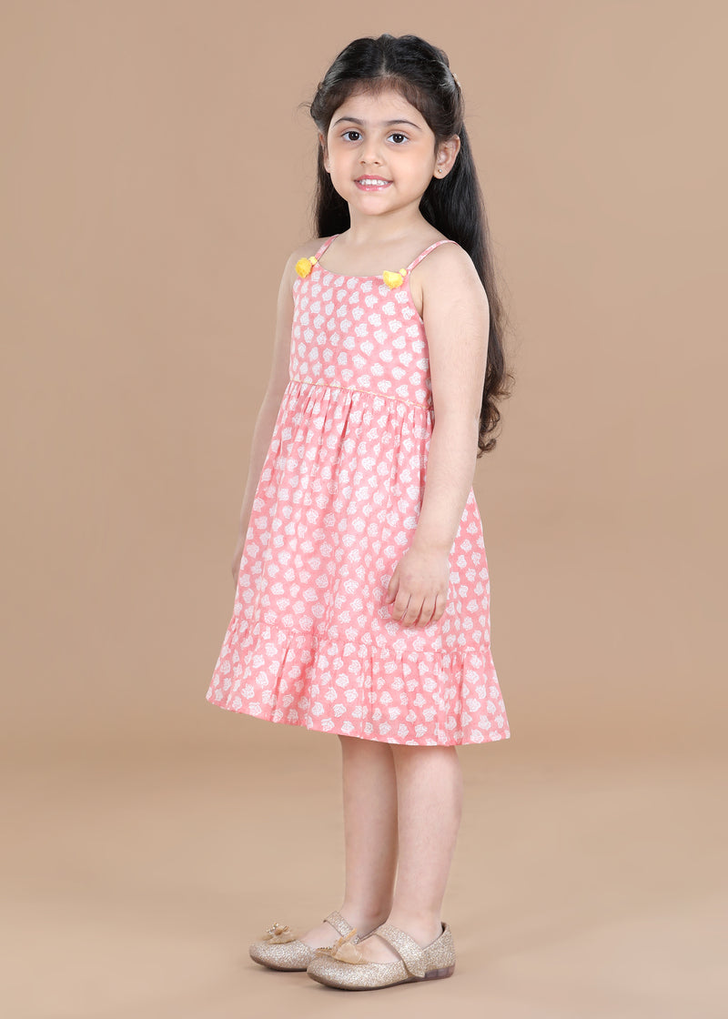 Sepal Peach Mehri Dress Girl (6 Months- 9 Years)