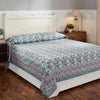 Italian Rose Multi Screen Printed Cotton Bed Cover