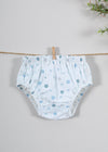 Lazy Dog/Stripes Blue Cotton Brief Set of 2 Baby (0-6 Months)