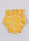 Classic Posy and Leaves Yellow Cotton Bloomer Set of 2 (6-24 Month)