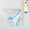 Jungle book Yellow Blue Cotton Baby Swaddle Wrap (Set of 2)
