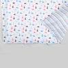 Plush Bear White/Mint Cotton Quilt Cover