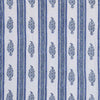 Pineapple Paisley Blue Hand Block Print Cotton Dohar