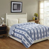 Pineapple Paisley Blue Hand Block Print Cotton Dohar