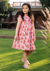 Takshita Posy Pink Cotton Dress Girl (2 to 9 Years)