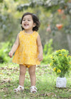 Shivani Leaves Yellow Cotton Dress Baby Girl (6 to 24 Month)